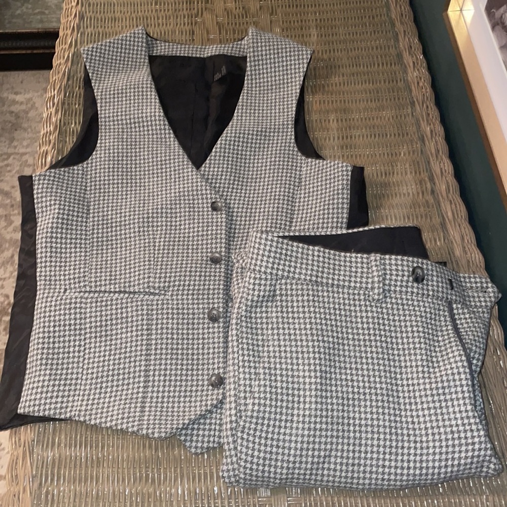 ASOS Houndstooth Vest and Dress Pants